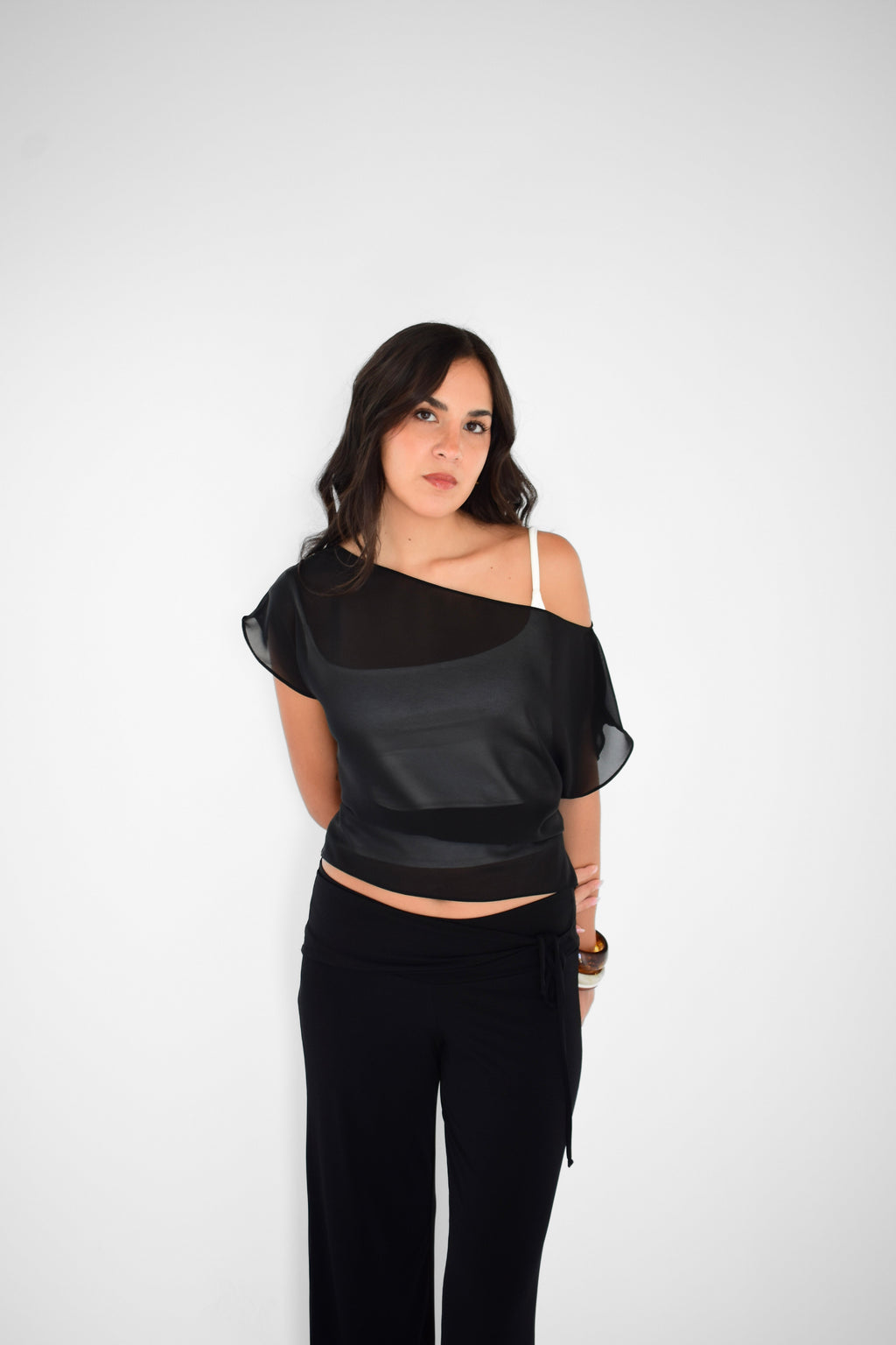 LENA TOP BLACK