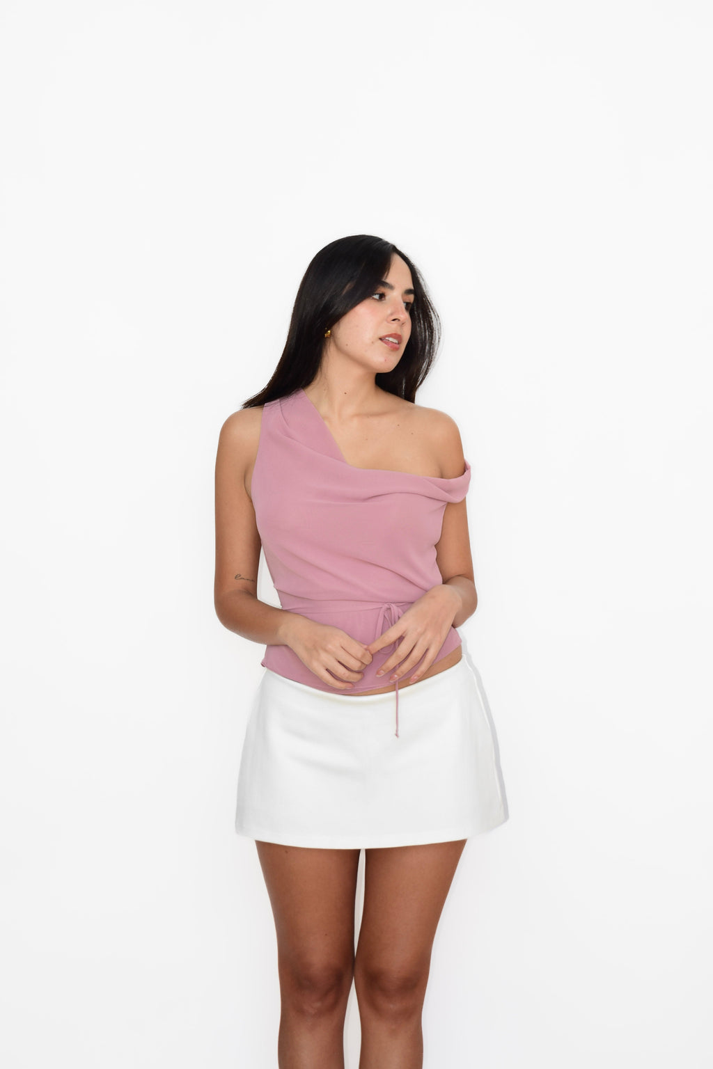 CORA MINI SKORT IVORY