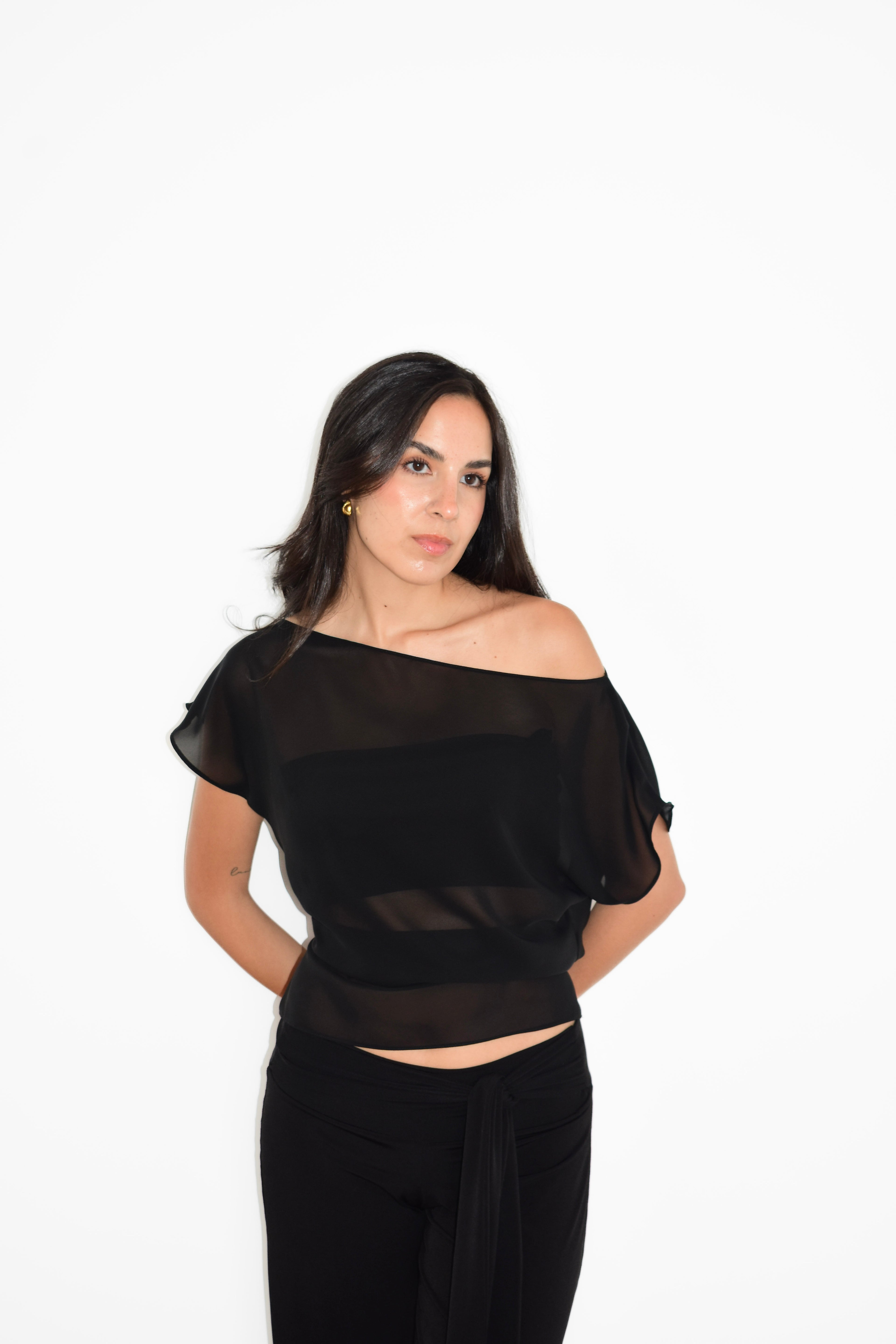 LENA TOP BLACK