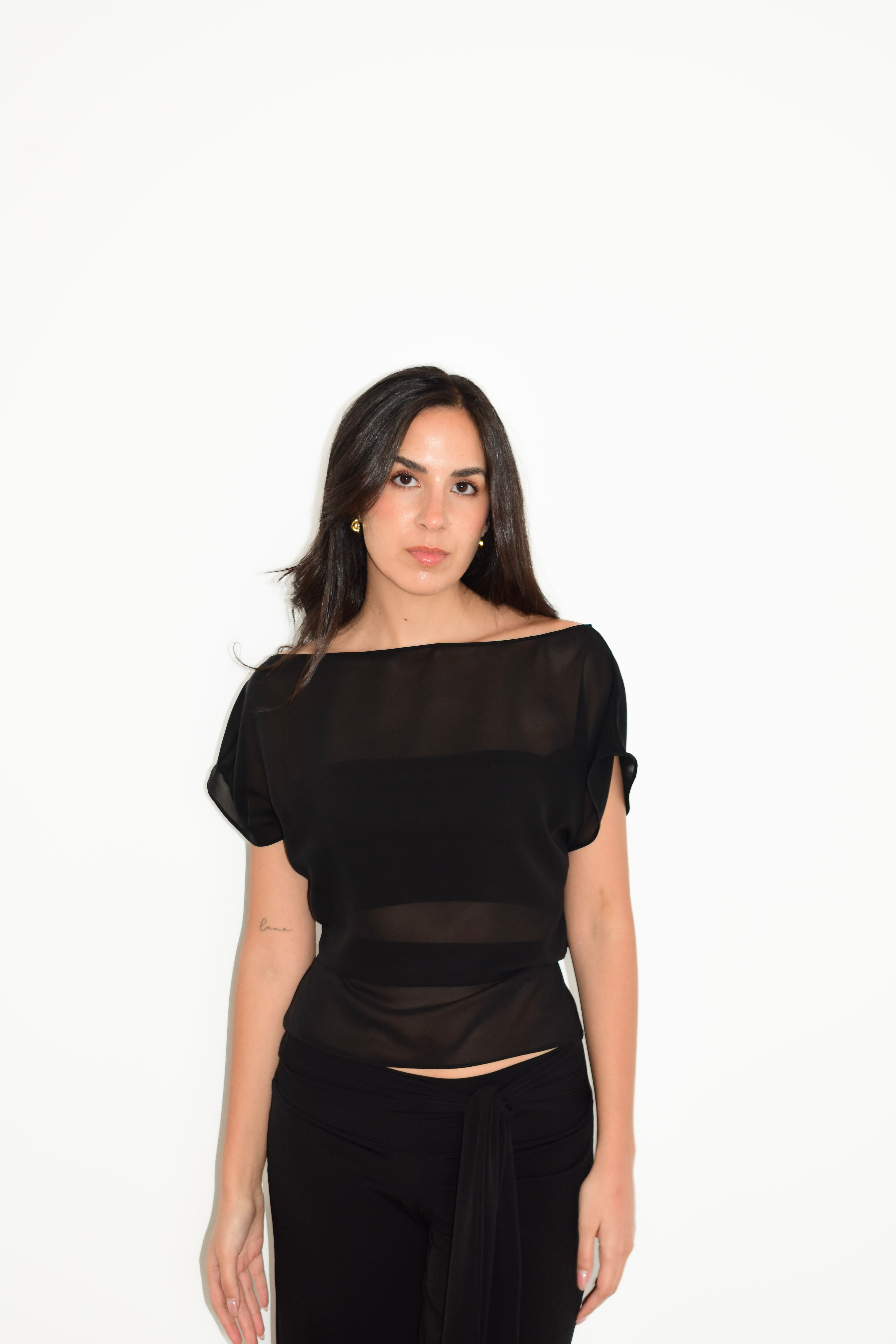 LENA TOP BLACK