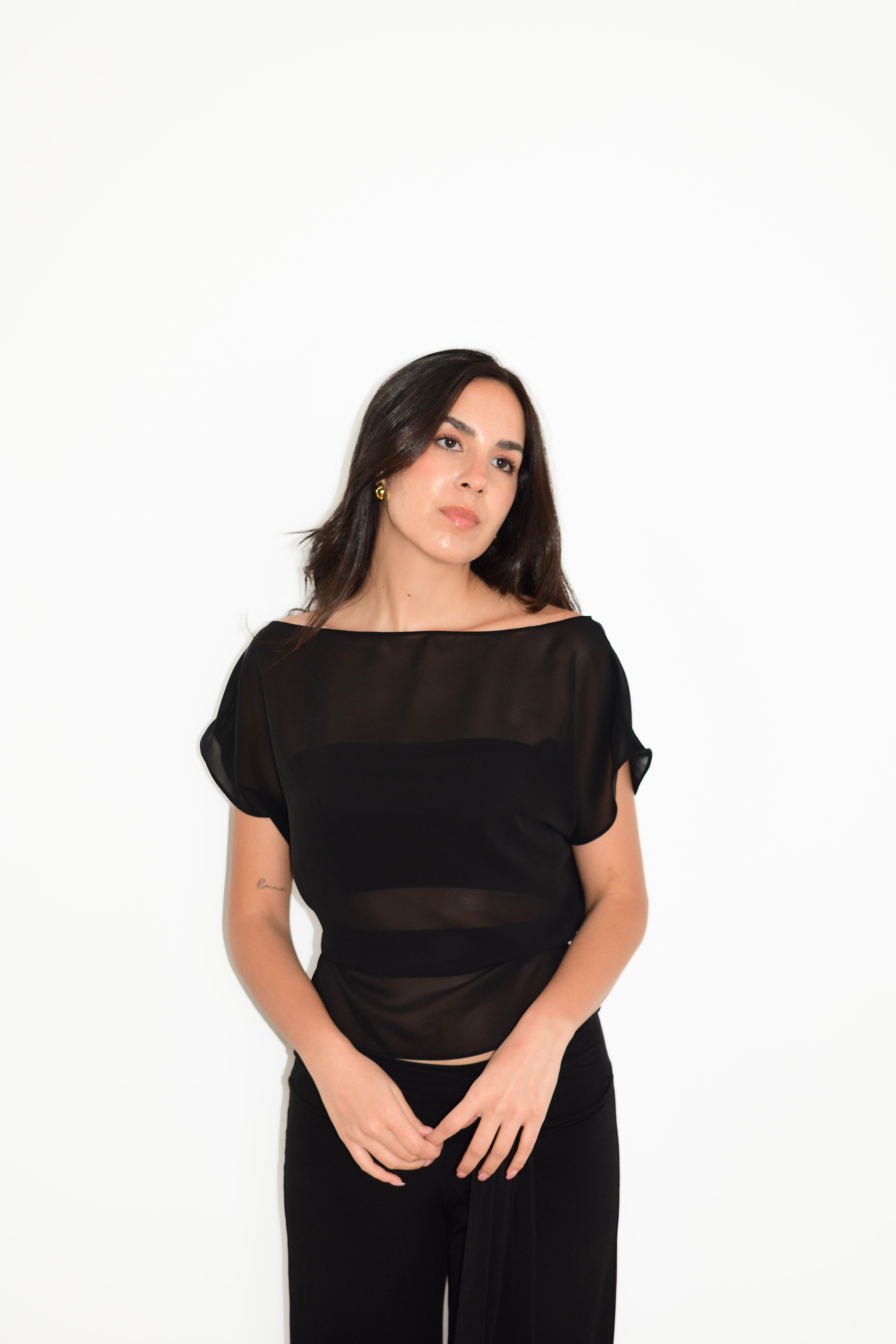 LENA TOP BLACK