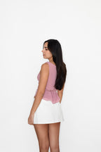 CORA MINI SKORT IVORY