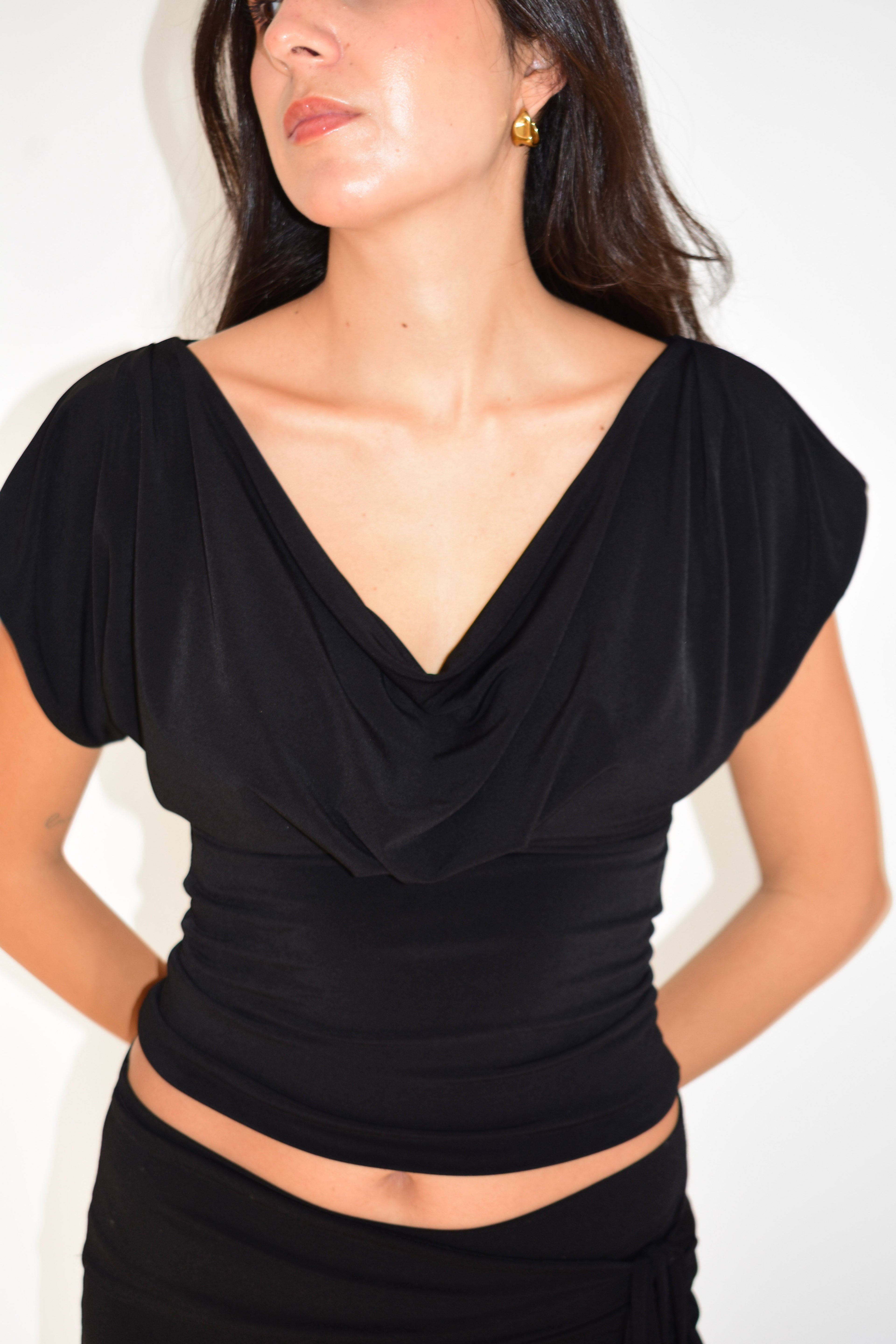 MALENA TOP BLACK