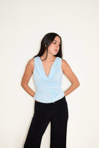 IRIS TOP LIGHTBLUE - New version