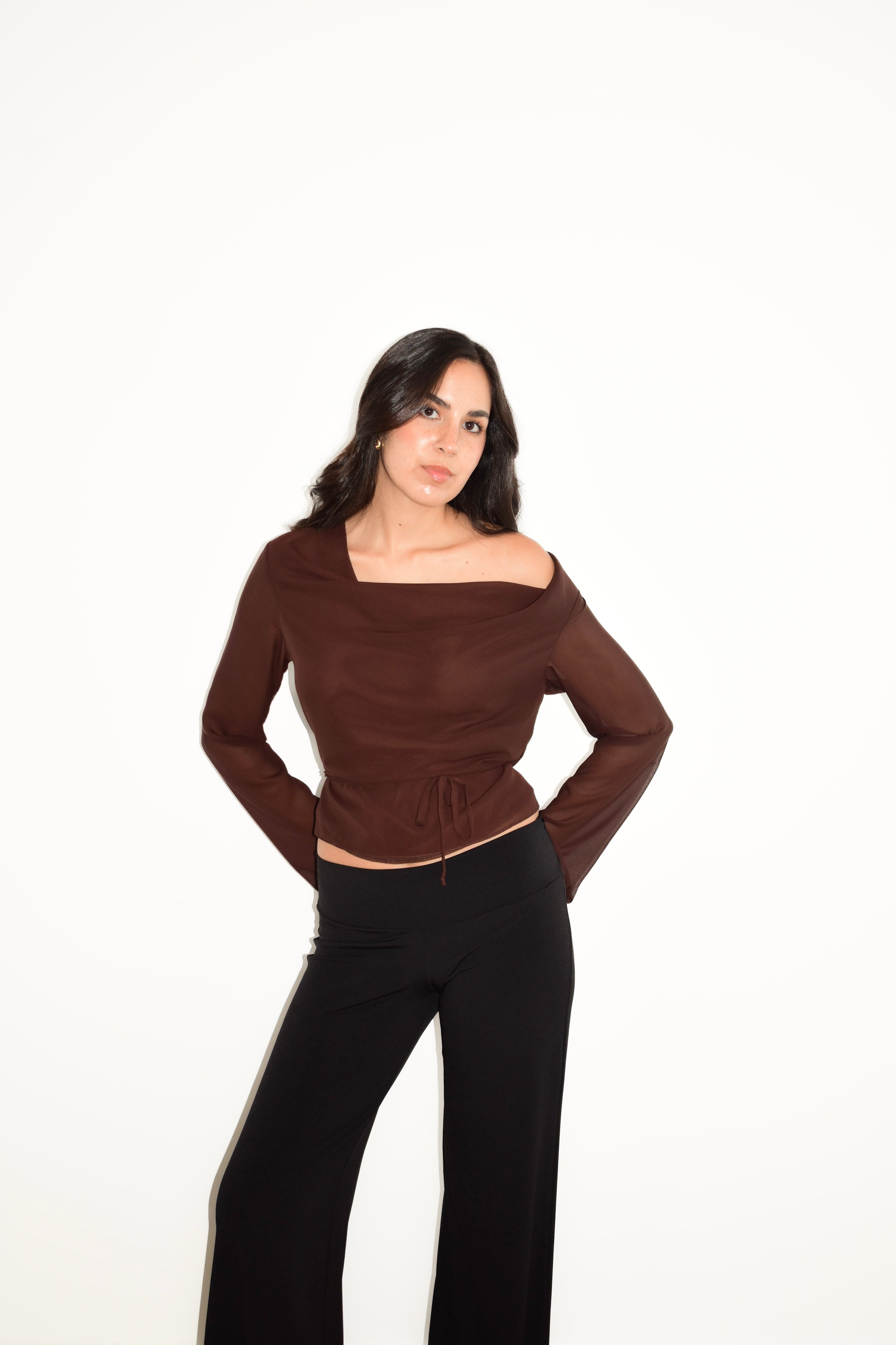 ELSA TOP BROWN