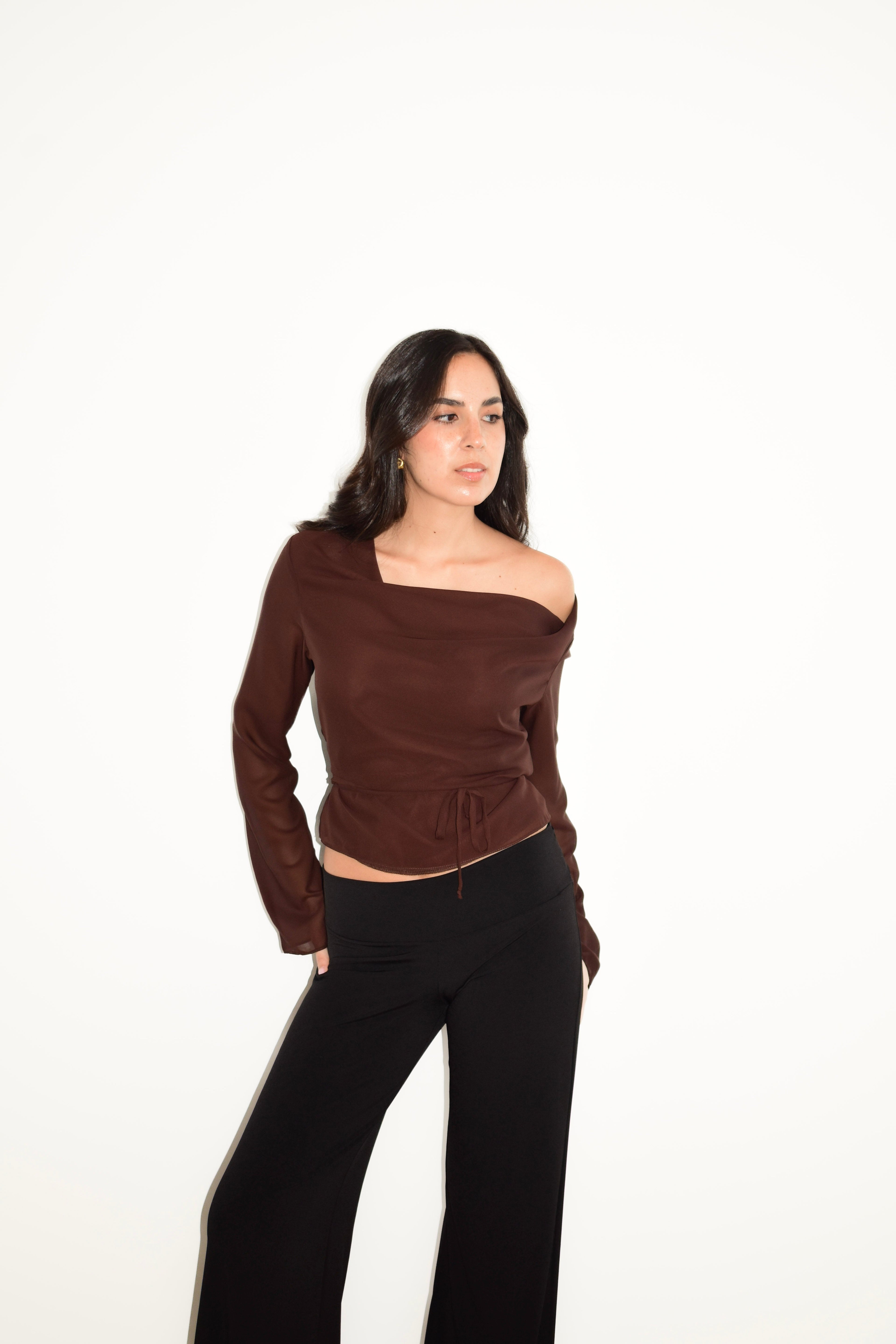 ELSA TOP BROWN