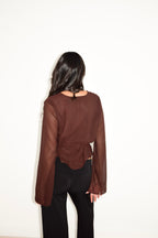 ELSA TOP BROWN