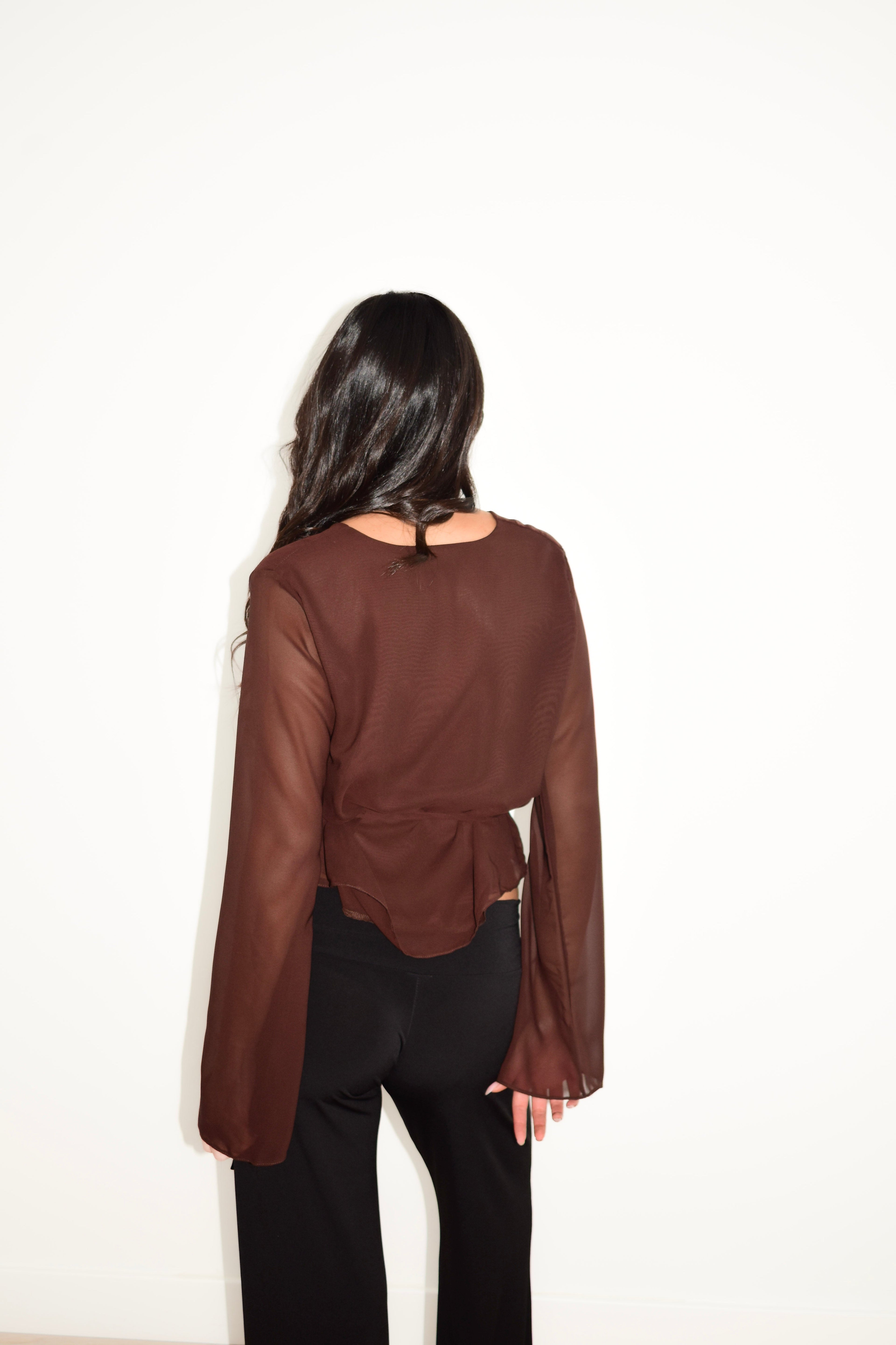 ELSA TOP BROWN