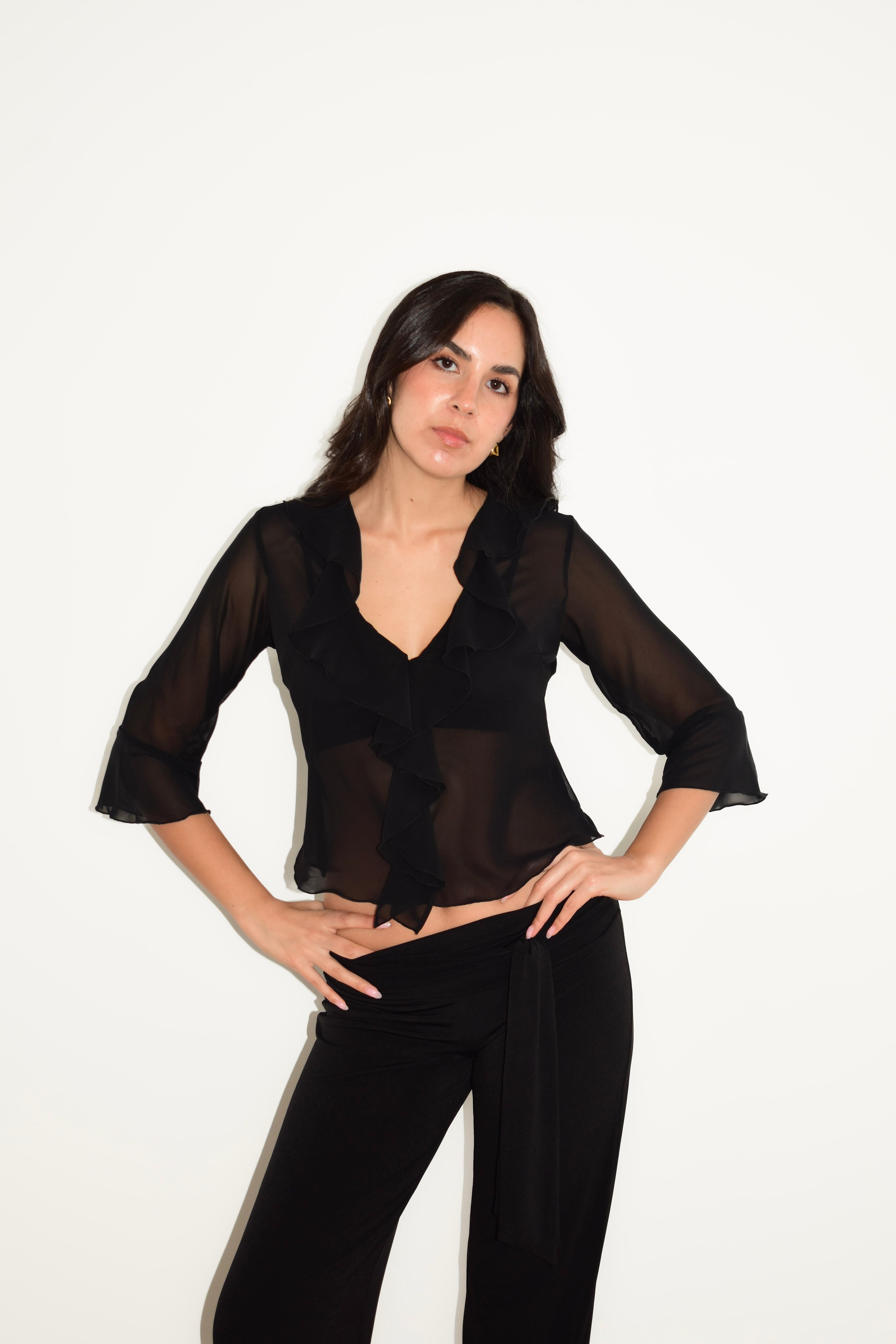 LILY TOP BLACK