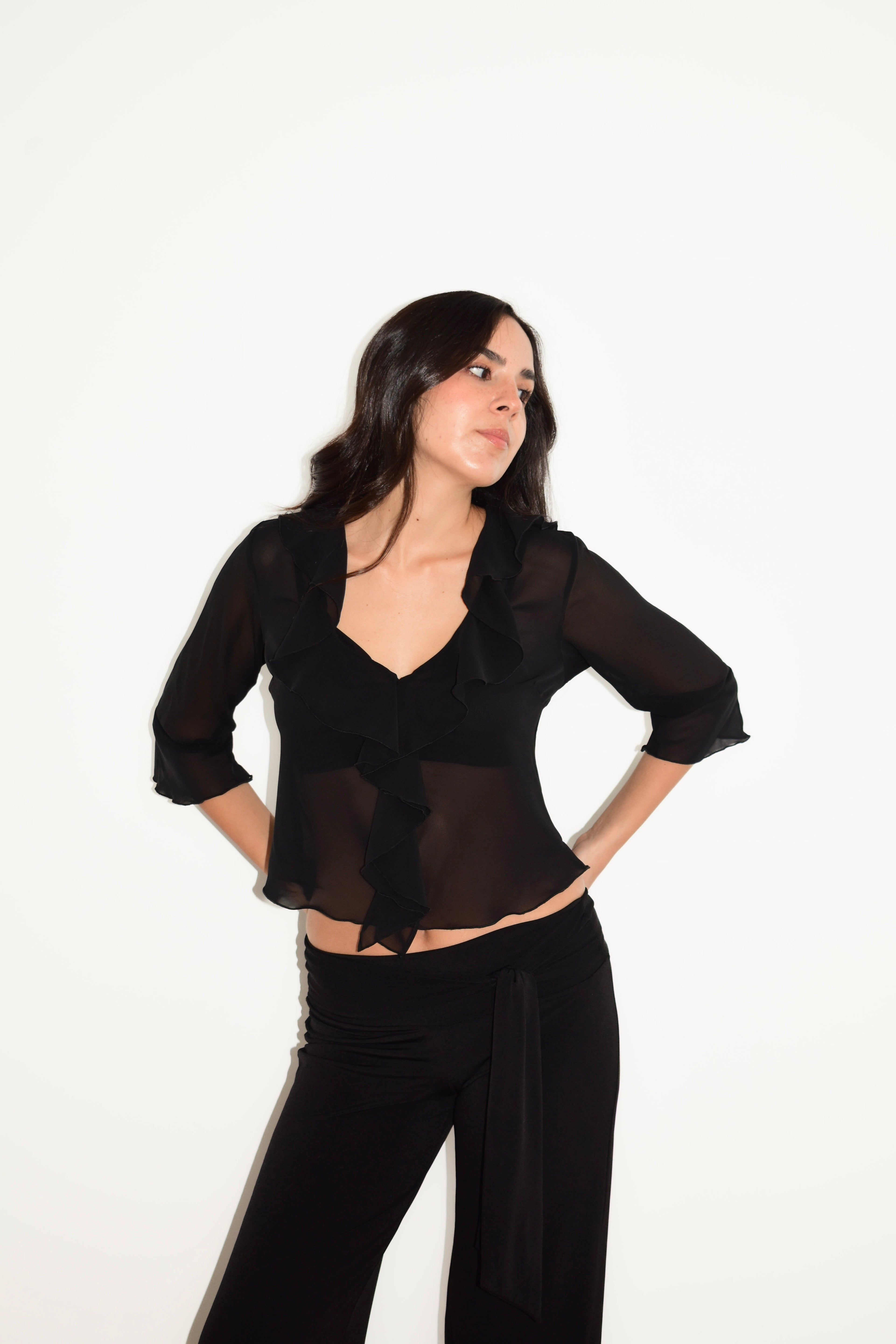 LILY TOP BLACK