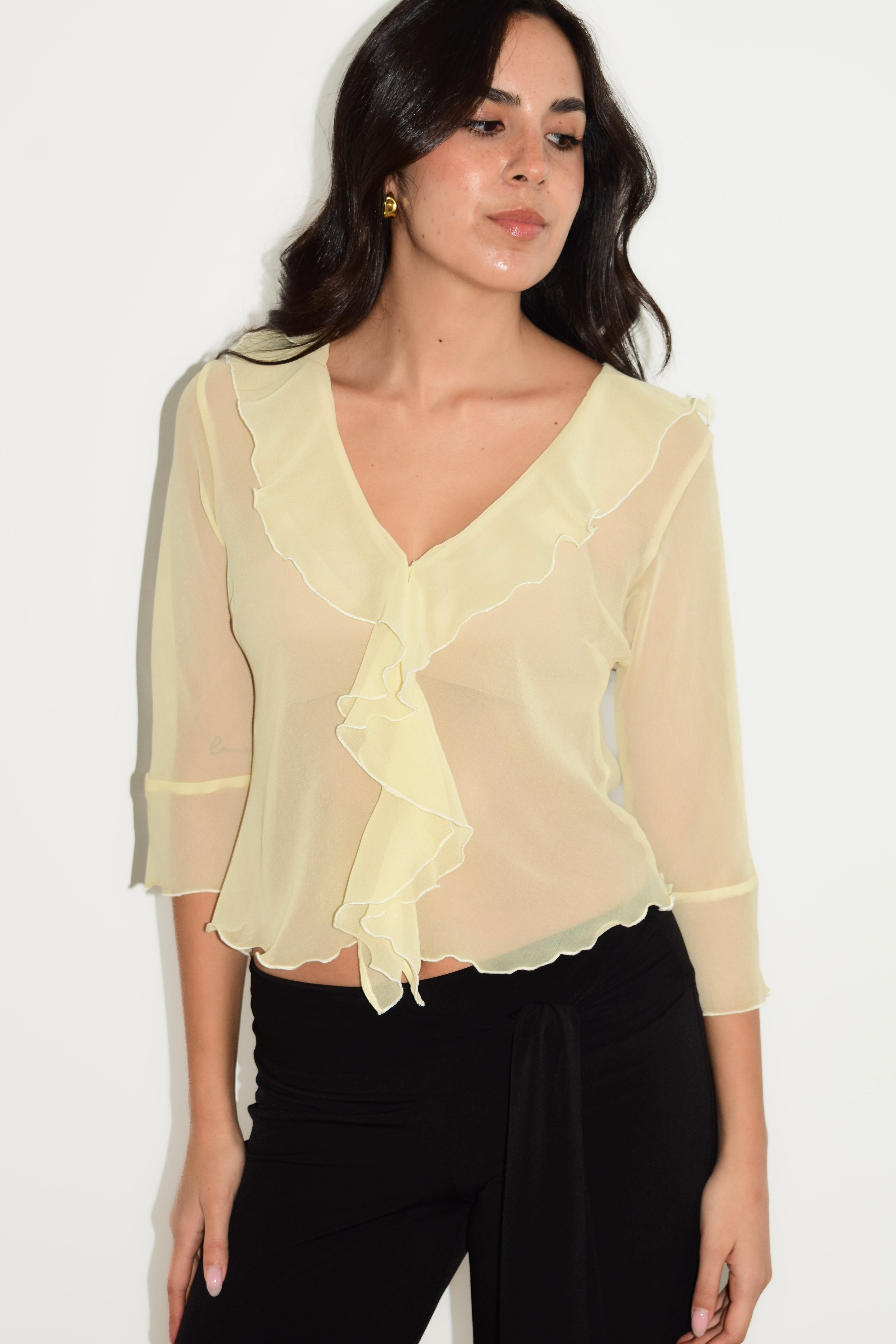 LILY TOP YELLOW